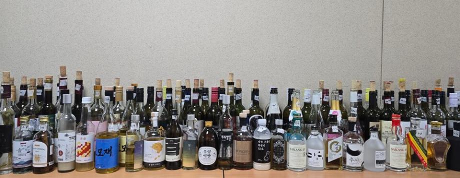 9.출품된 술 모습 이미지